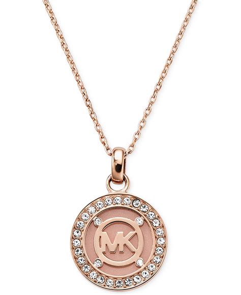 the bay michael kors necklace|michael kors jewelry gift box.